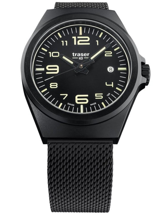 orologio uomo Traser H3 108206 P59 Esssential M Black Men's 42mm 10ATM