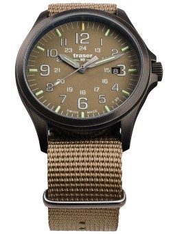 orologio uomo Traser H3 108631 P67 Officer GunMetal Khaki Men's 42mm 10ATM