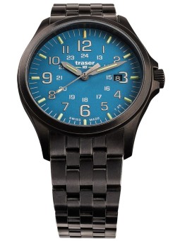 orologio uomo Traser H3 108740 P67 Officer GunMetal Skyblue Mens Watch 42mm 10ATM
