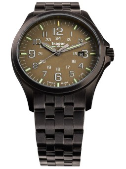 orologio uomo Traser H3 108738 P67 Officer GunMetal Khaki Men's 42mm 10ATM