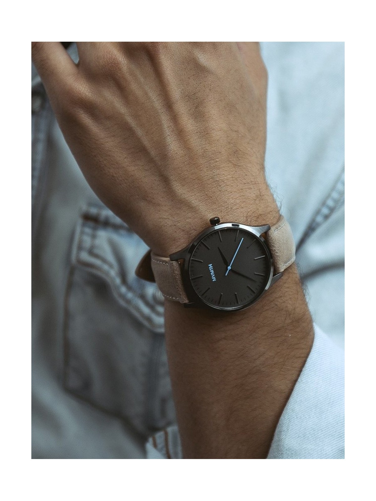 orologio uomo MVMT MT01-GML 40 Series Gunmetal Sandstone Men's 40mm 3ATM