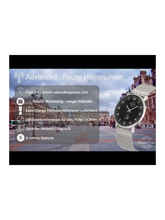 orologio uomo Master Time MTGS-10559-32M Radio Controlled Advanced Series Men's 42mm 5ATM