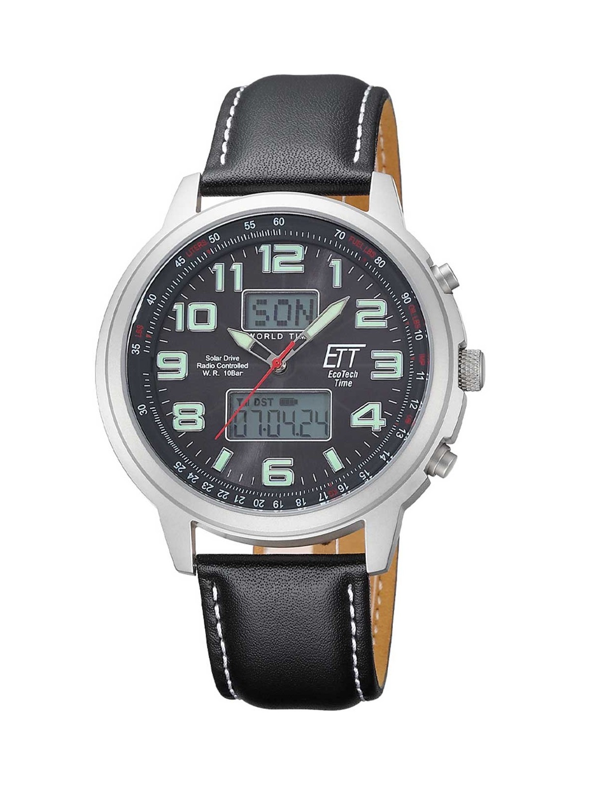 orologio uomo ETT EGS-11301-22L Solar Drive Radio Controlled Hunter II Chrono 48mm 10ATM
