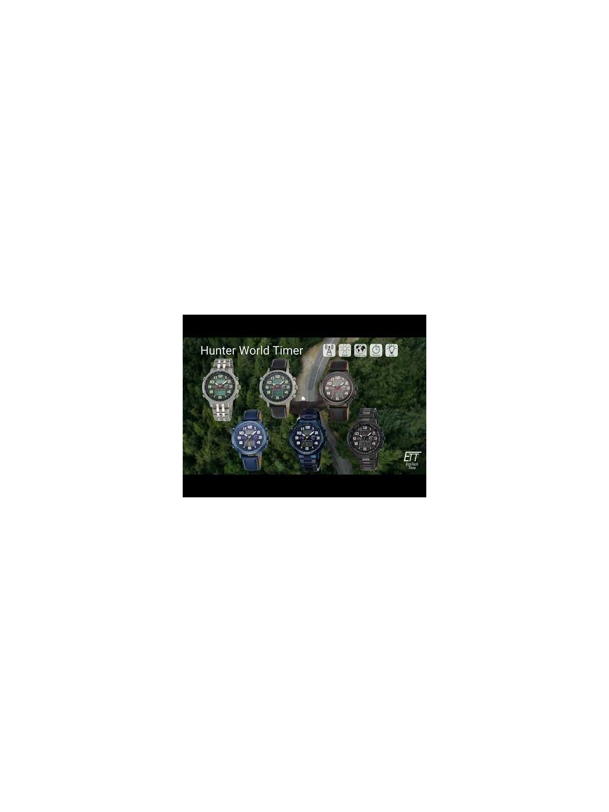 orologio uomo ETT EGS-11301-22L Solar Drive Radio Controlled Hunter II Chrono 48mm 10ATM
