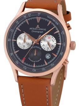 orologio uomo Jacques Lemans 1-2068F Retro Classic chrono men´s 41mm 5ATM