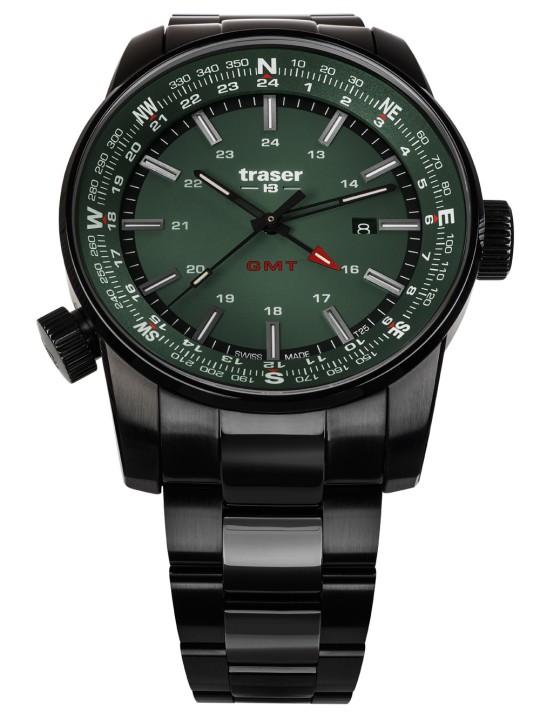 orologio uomo Traser H3 109525 P68 Pathfinder GMT 46mm 10ATM