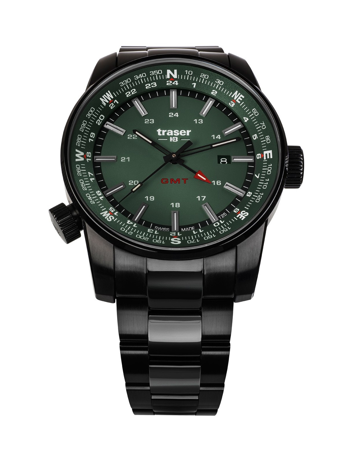 orologio uomo Traser H3 109525 P68 Pathfinder GMT 46mm 10ATM