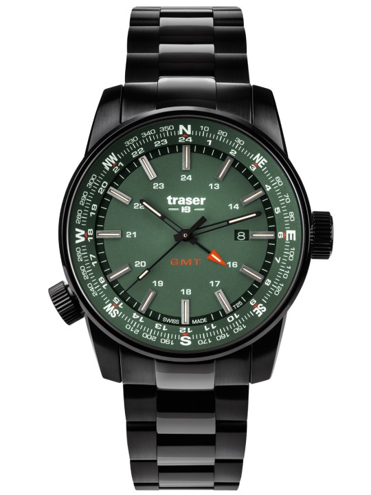 orologio uomo Traser H3 109525 P68 Pathfinder GMT 46mm 10ATM