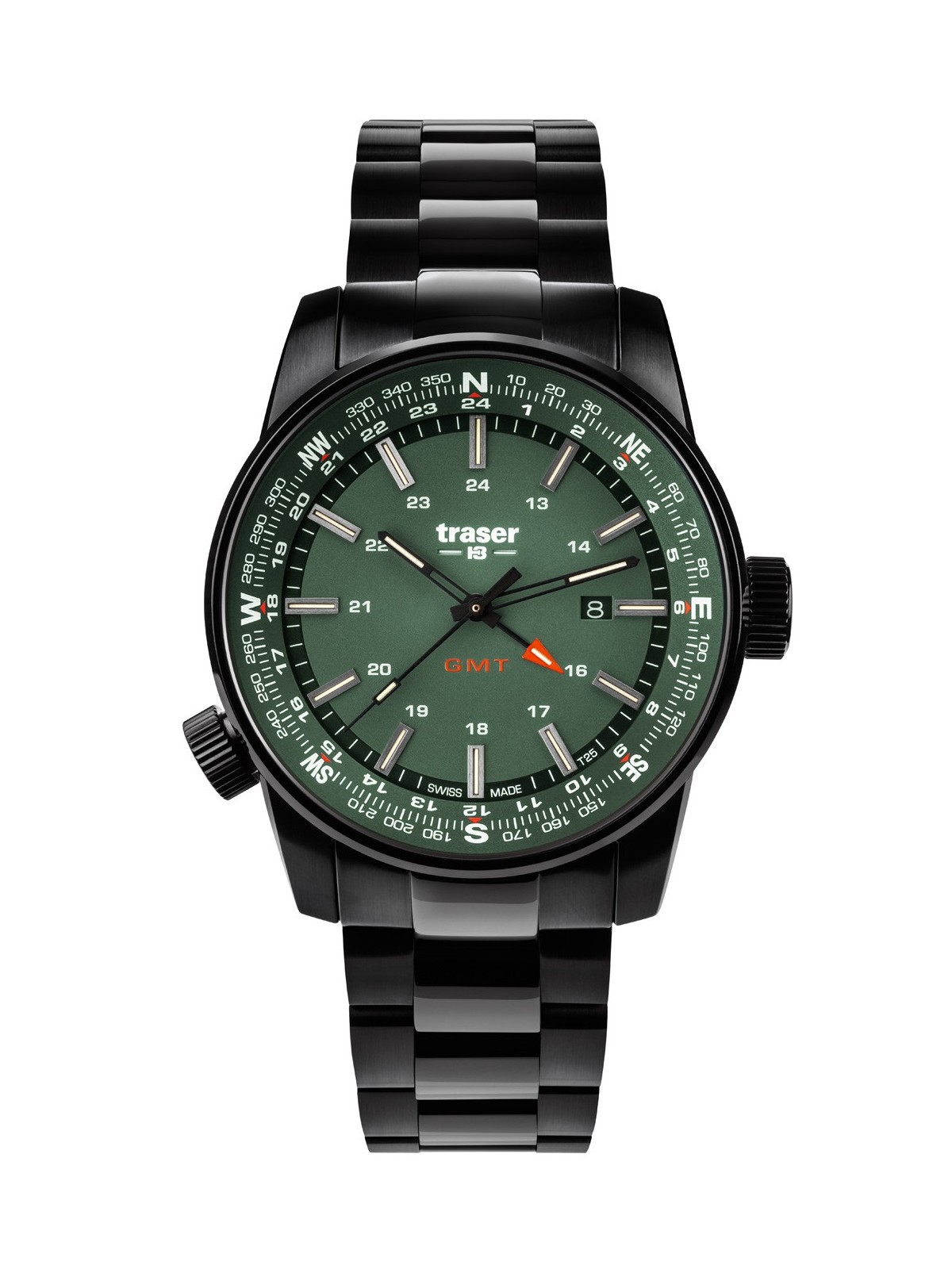 orologio uomo Traser H3 109525 P68 Pathfinder GMT 46mm 10ATM