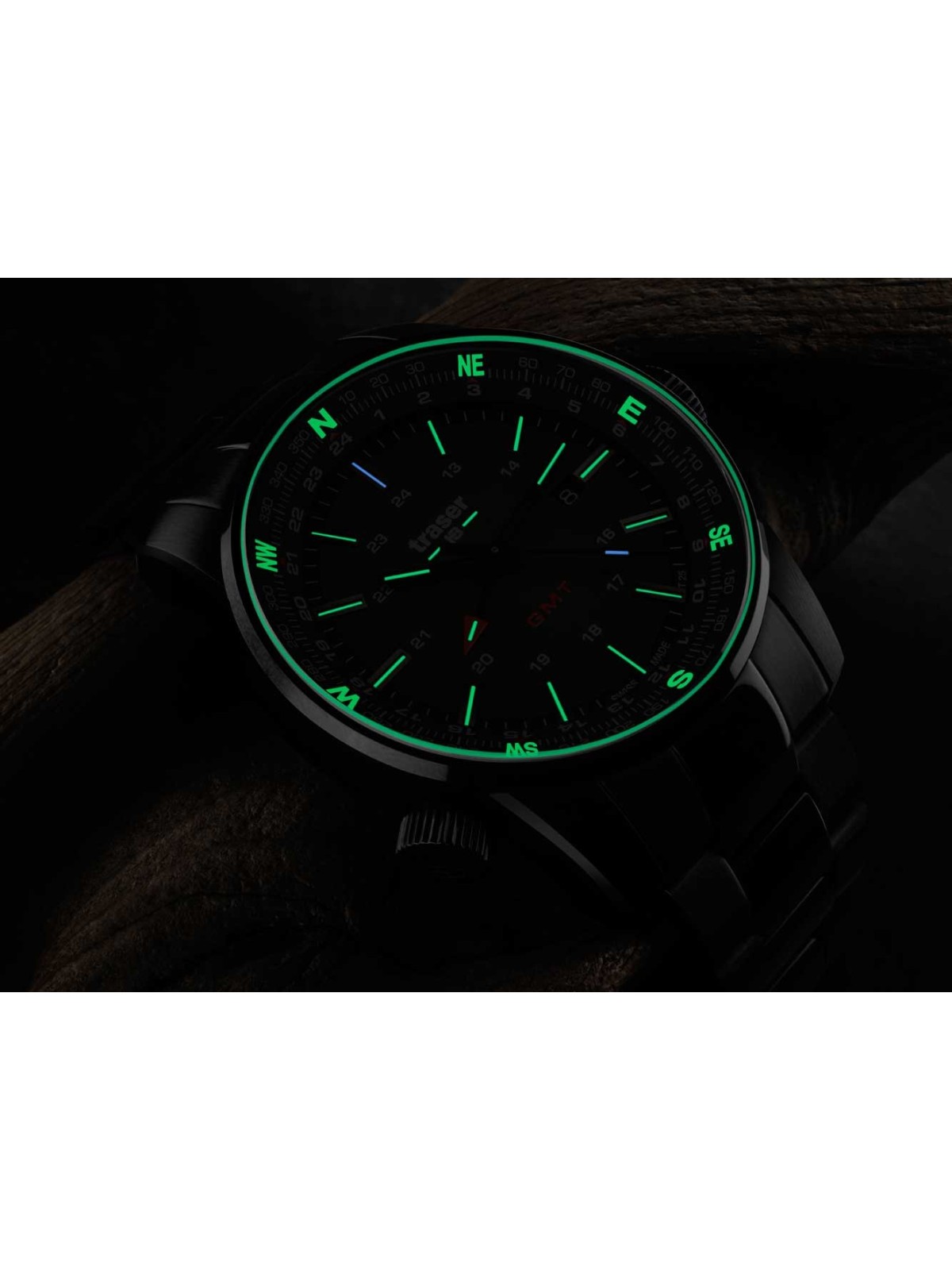 orologio uomo Traser H3 109525 P68 Pathfinder GMT 46mm 10ATM