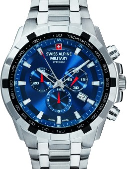 orologio uomo Swiss Alpine Military 7043.9135 chrono 46mm 10ATM