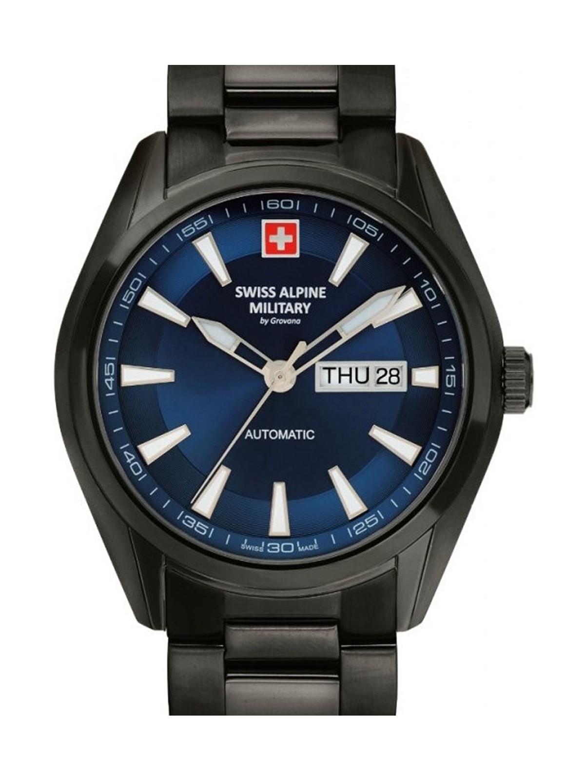 orologio uomo Swiss Alpine Military 7090.2175 automatic mens watch 43mm 10ATM