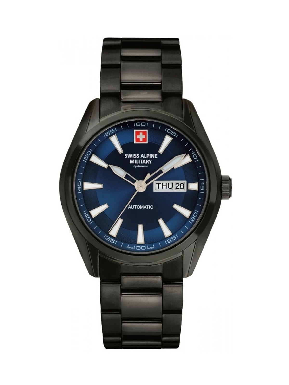 orologio uomo Swiss Alpine Military 7090.2175 automatic mens watch 43mm 10ATM