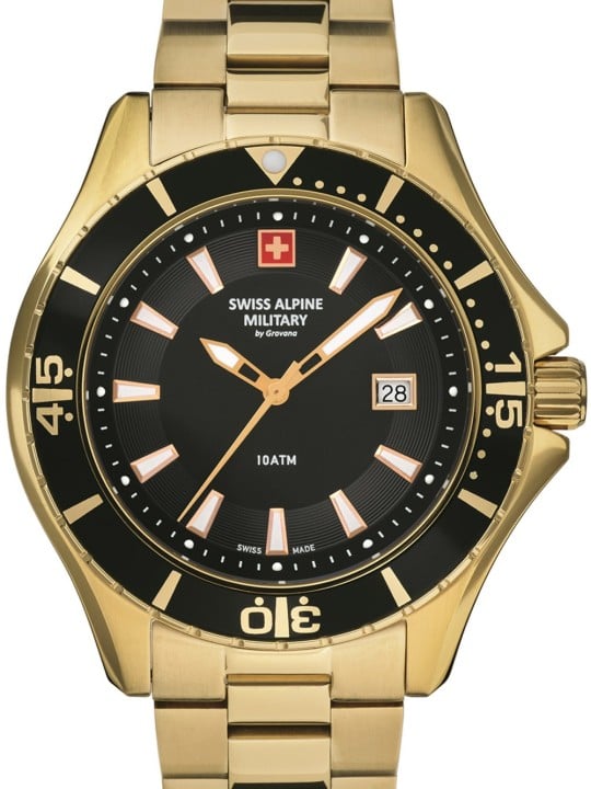 orologio uomo Swiss Alpine Military 7040.1117 diver 45mm 10ATM