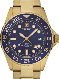 orologio uomo Swiss Alpine Military 7052.1115 GMT diver 42mm 10ATM