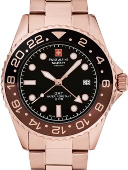 orologio uomo Swiss Alpine Military 7052.1164 GMT diver 42mm 10ATM