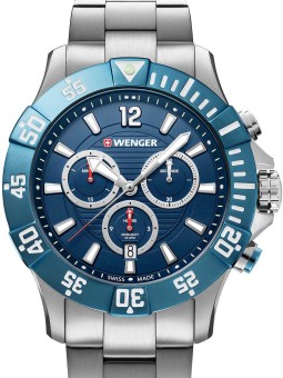 orologio uomo Wenger 01.0643.119 Seaforce diver-chronograph 43mm 20ATM