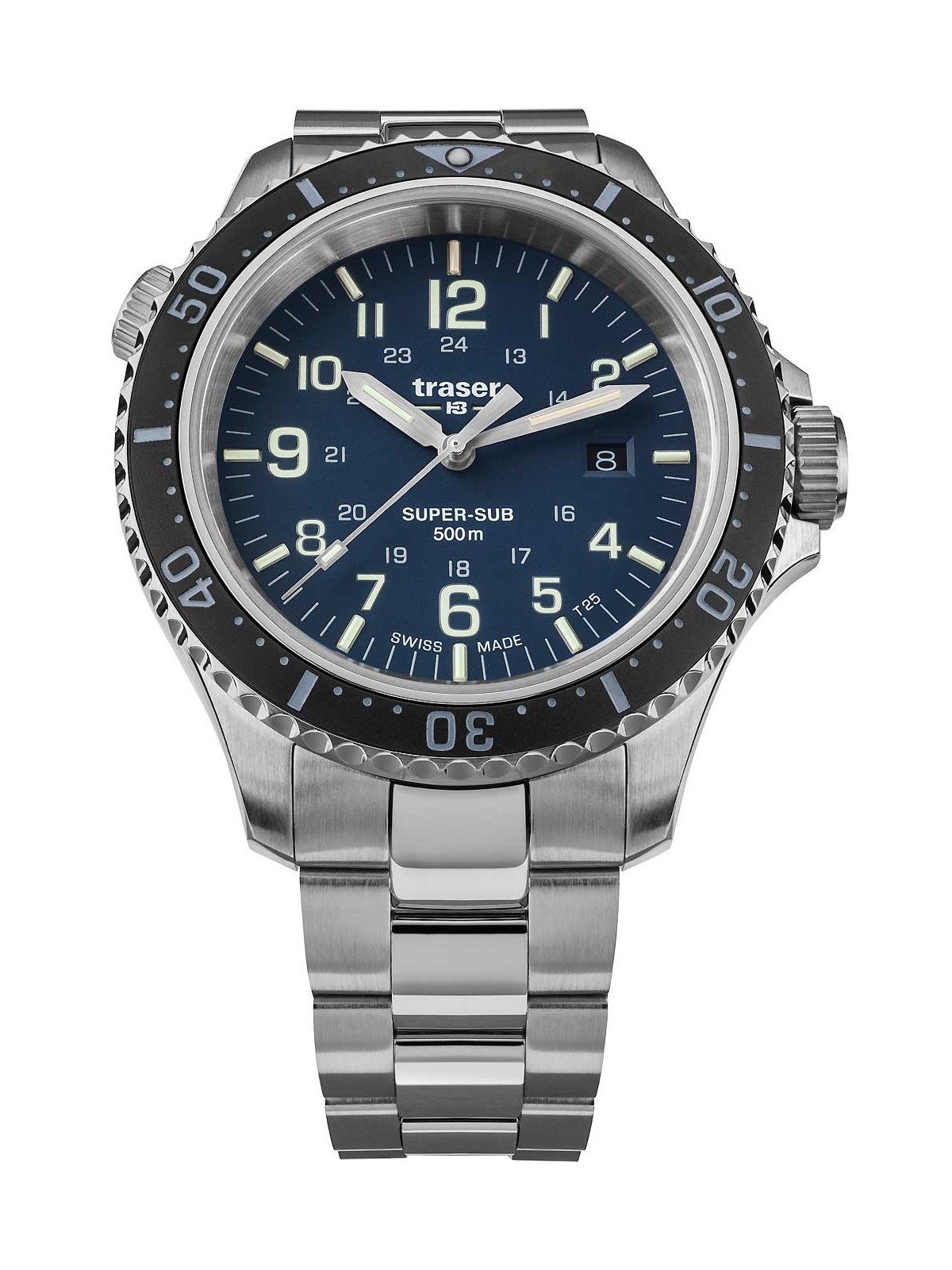 orologio uomo Traser H3 109375 P67 T25 SuperSub blue 46 mm diver 50ATM