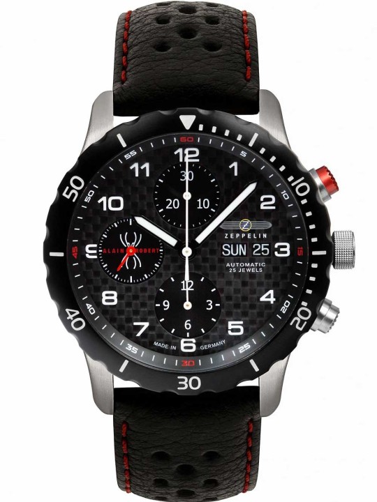 orologio uomo Zeppelin 7216-2 Night Cruise automatic chrono 42 mm 10ATM