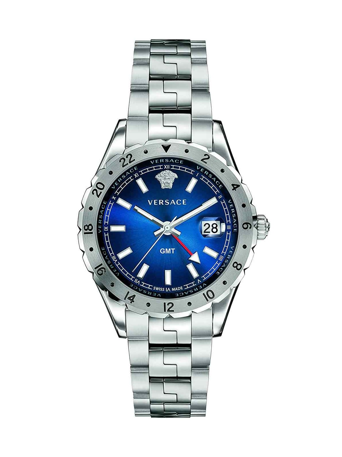 orologio uomo Versace V11010015 Hellenyium GMT men`s watch 42mm 5ATM