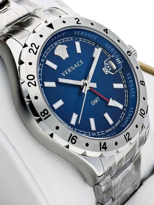 orologio uomo Versace V11010015 Hellenyium GMT men`s watch 42mm 5ATM