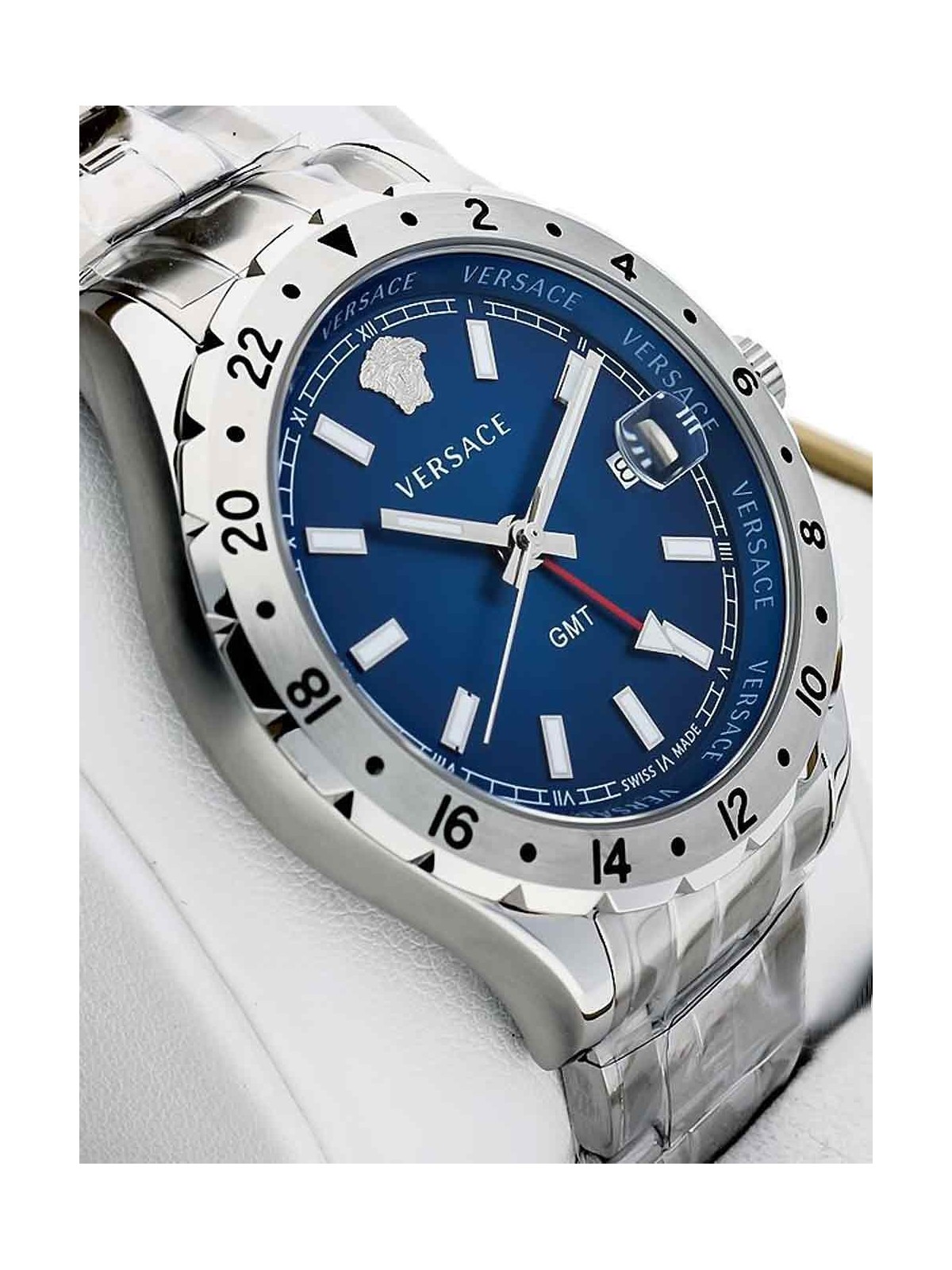 orologio uomo Versace V11010015 Hellenyium GMT men`s watch 42mm 5ATM