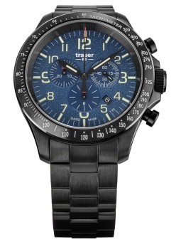 orologio uomo Traser H3 109462 P67 Officer chrono blue steel 46mm 10ATM