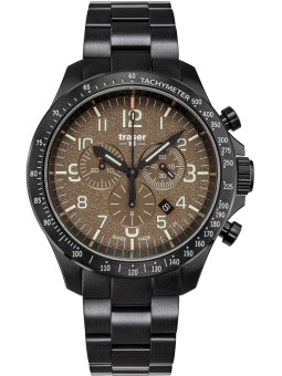 orologio uomo Traser H3 109460 P67 Officer chrono khaki steel 46mm 10ATM