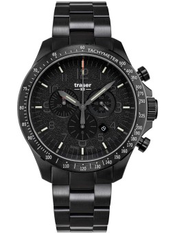 orologio uomo Traser H3 109466 P67 Officer chrono black steel 46mm 10ATM
