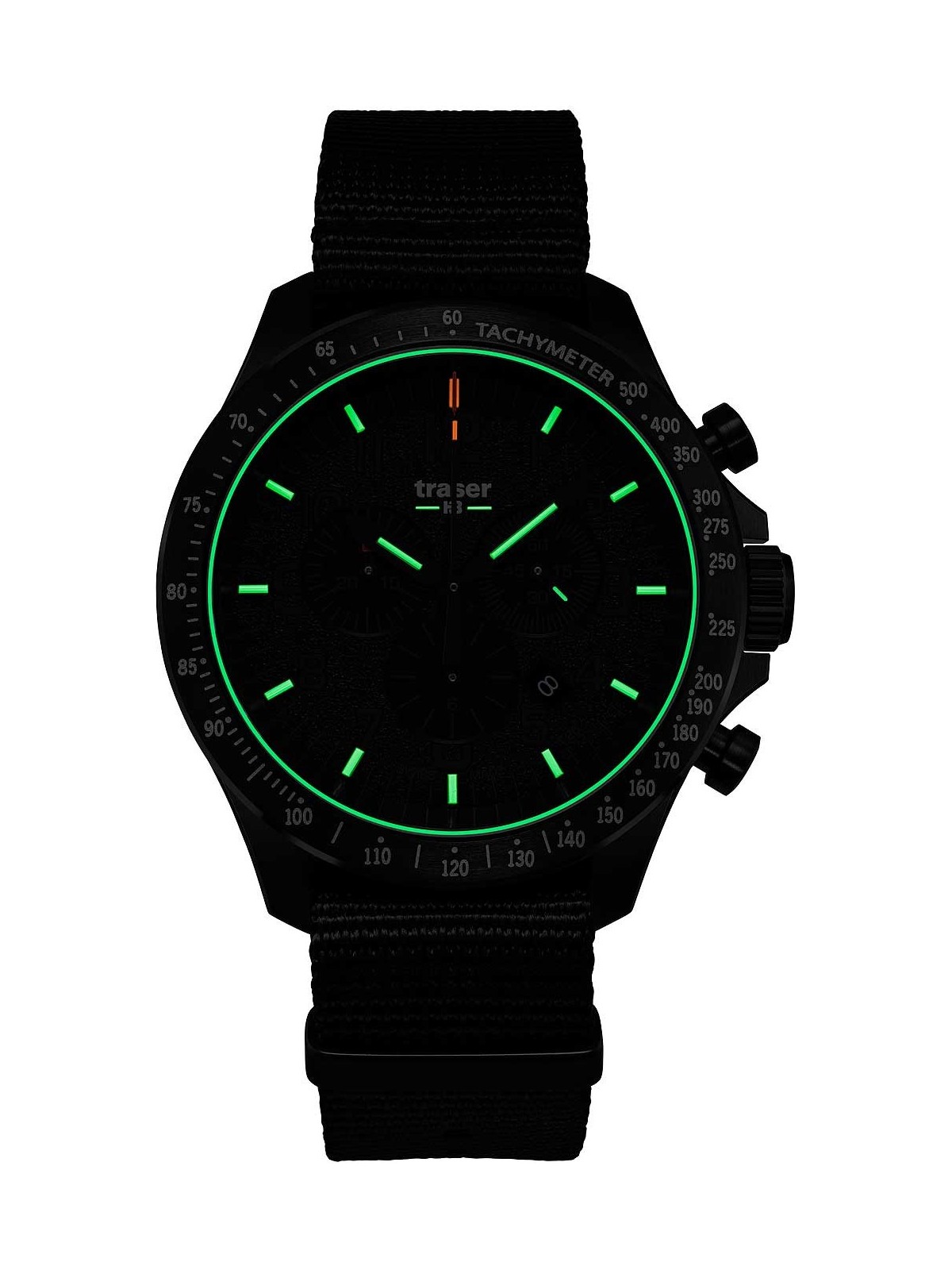 orologio uomo Traser H3 109465 P67 Officer chrono black nato 46mm 10ATM