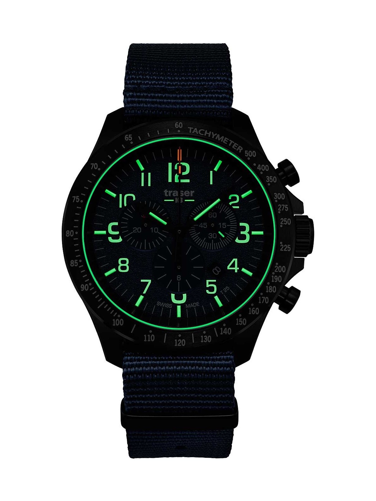 orologio uomo Traser H3 109461 P67 Officer chrono blue nato 46mm 10ATM