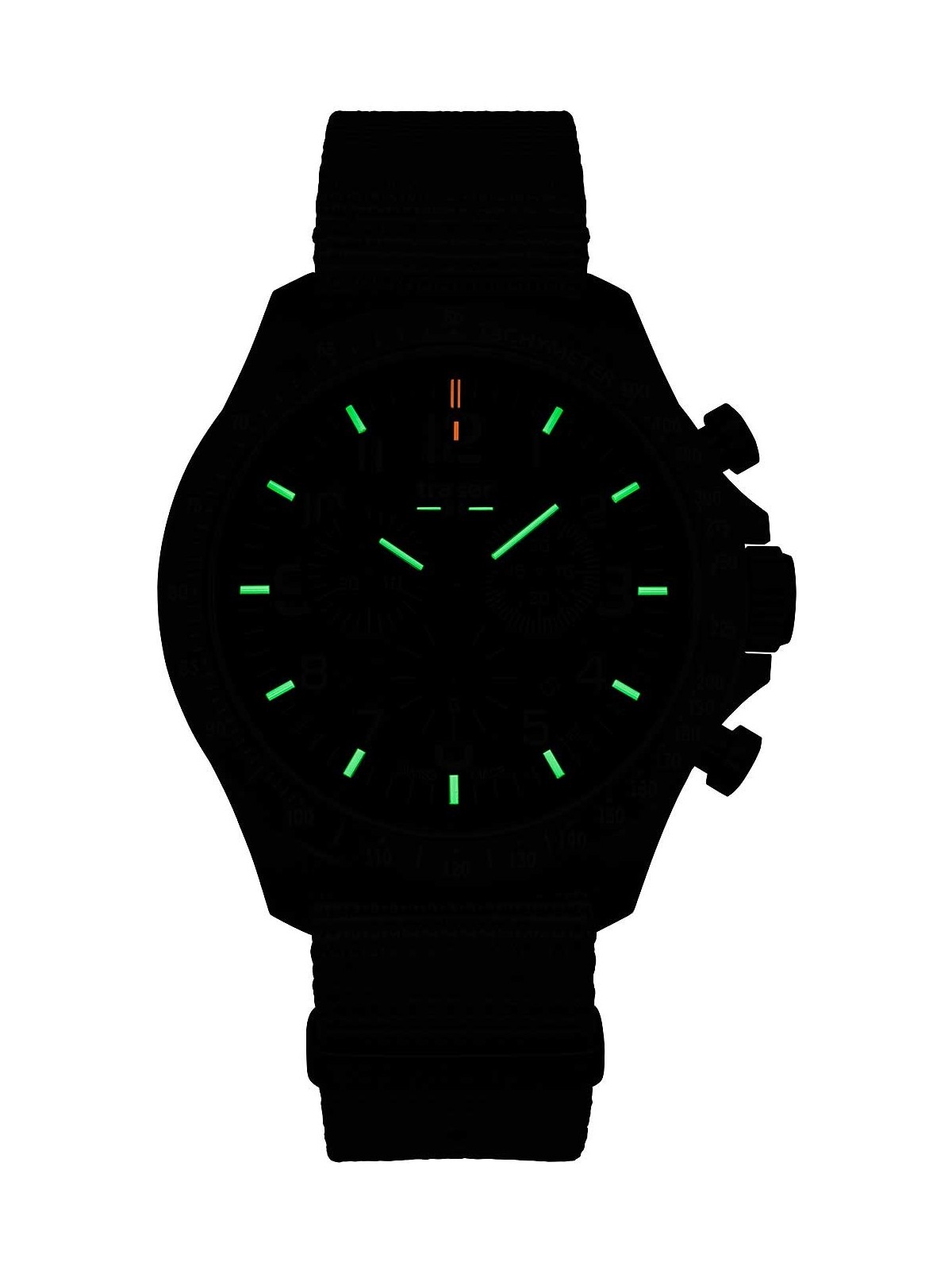orologio uomo Traser H3 109463 P67 Officer chrono green nato 46mm 10ATM