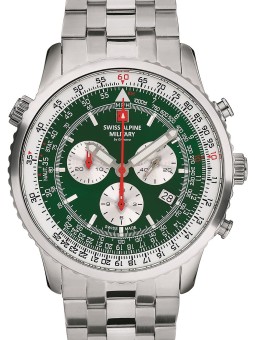 orologio uomo Swiss Alpine Military 7078.9134 Chronograph Mens Watch 45mm 10ATM
