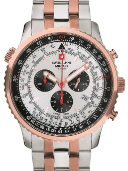 orologio uomo Swiss Alpine Military 7078.9152 chrono men`s 45mm 10ATM