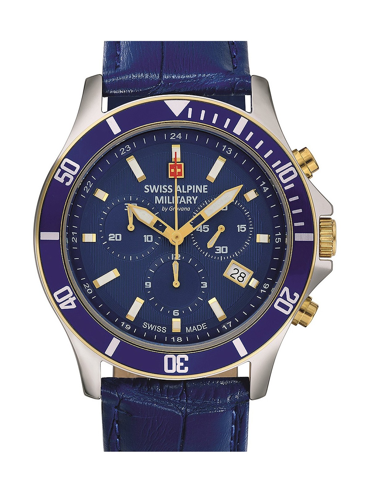 orologio uomo Swiss Alpine Military 7022.9545 chronograph 42mm 10ATM