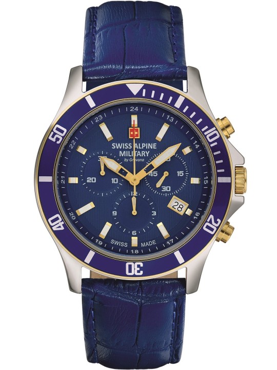 orologio uomo Swiss Alpine Military 7022.9545 chronograph 42mm 10ATM