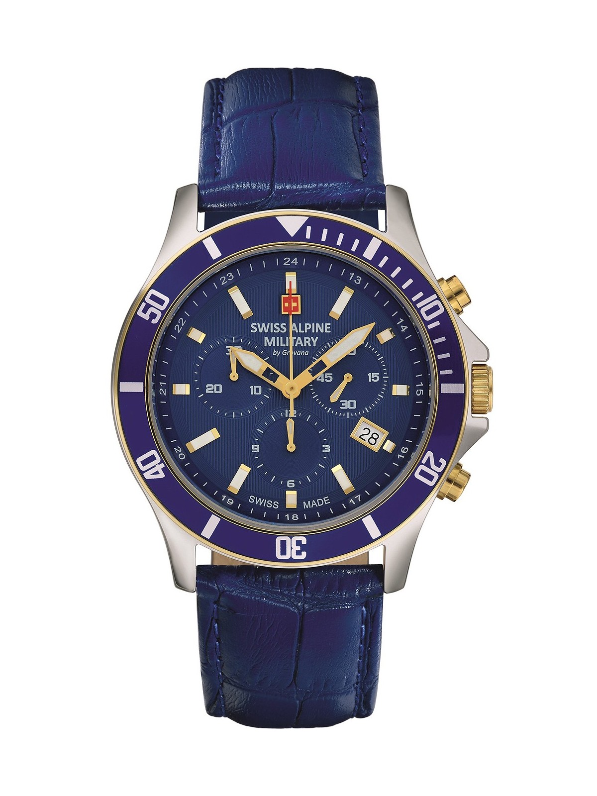 orologio uomo Swiss Alpine Military 7022.9545 chronograph 42mm 10ATM