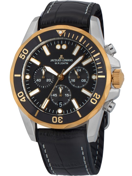 orologio uomo Jacques Lemans 1-2091D Liverpool chrono 43mm 20ATM