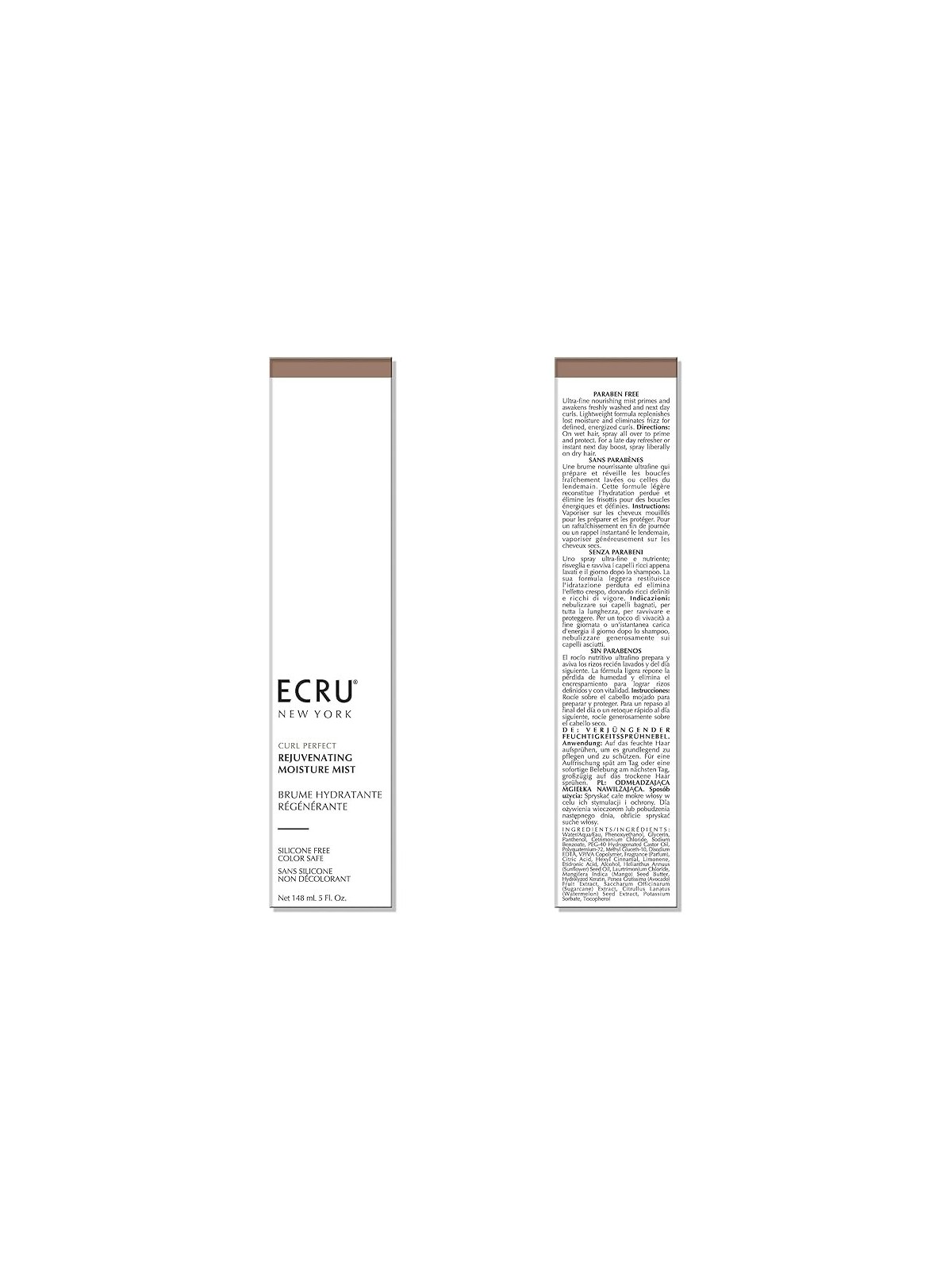 ECRU® Curl Perfect Spray Idratante per Capelli Ricci