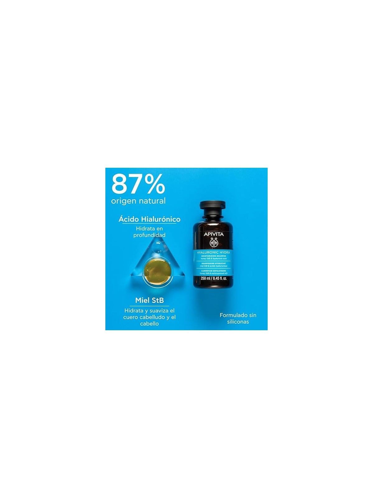 Apivita Hyaluronic Hydra Shampoo 250ml Donna