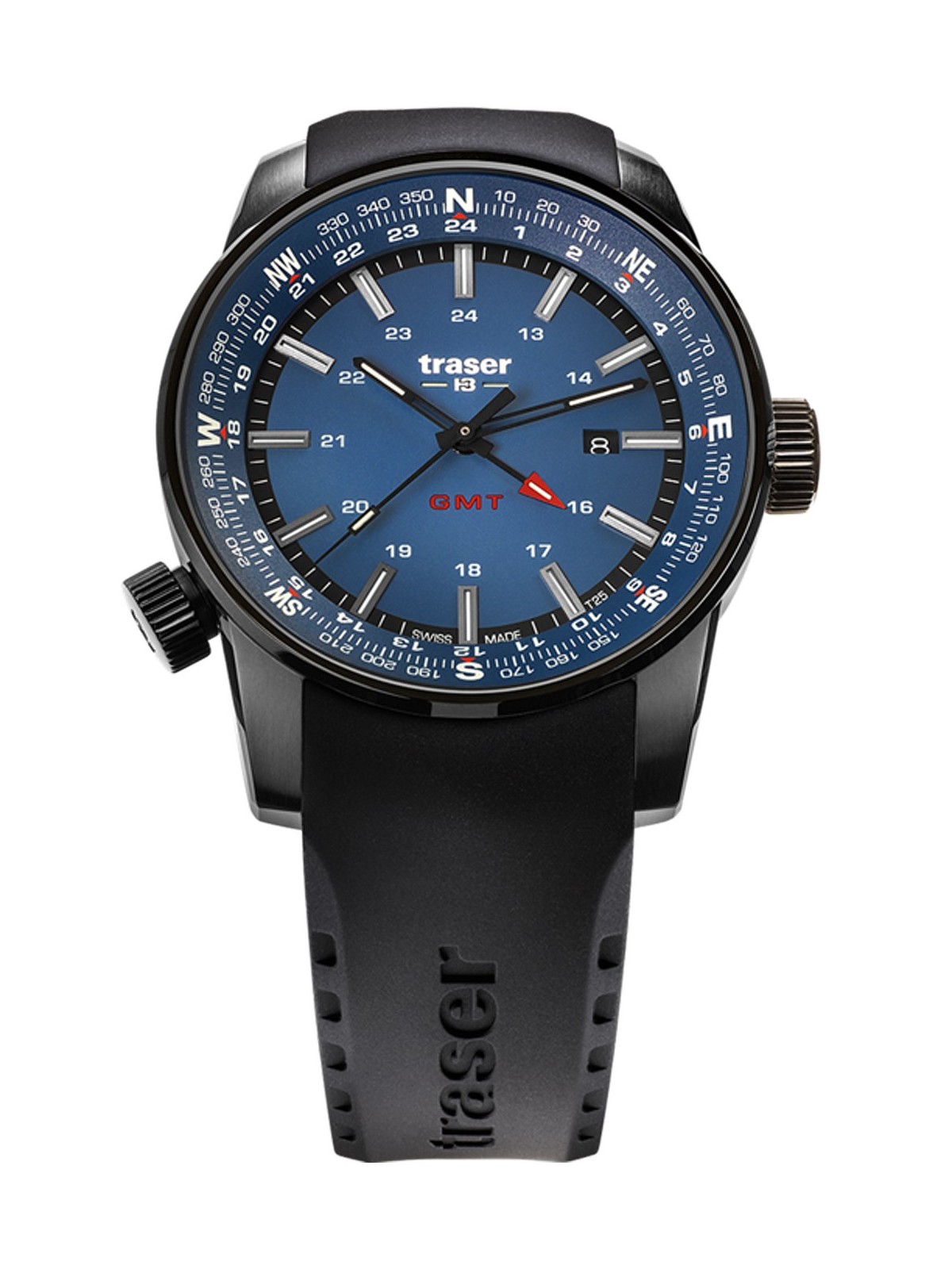 orologio uomo Traser H3 109743 P68 Pathfinder GMT 46mm 10ATM