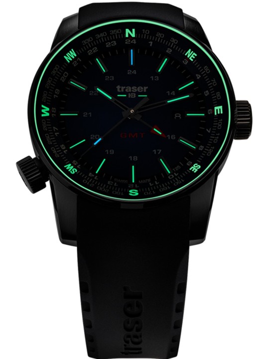 orologio uomo Traser H3 109743 P68 Pathfinder GMT 46mm 10ATM