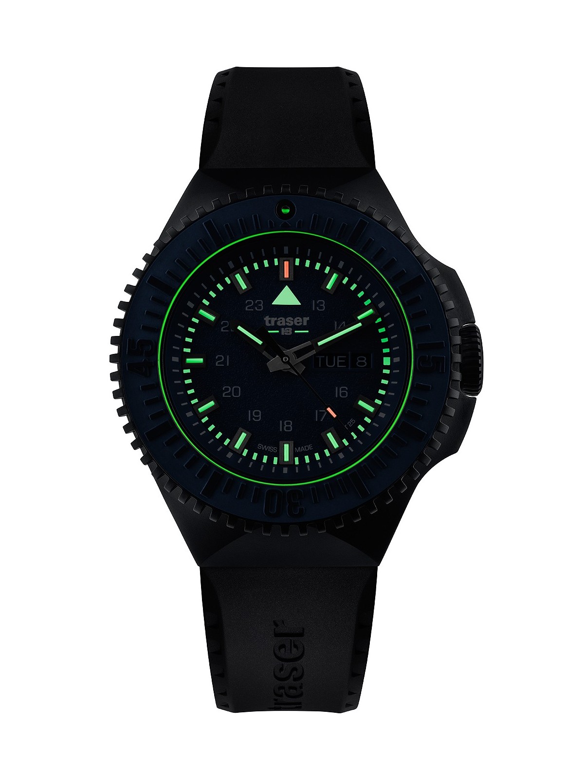 orologio uomo Traser H3 109857 P69 Black-Stealth Blue 46mm 20ATM