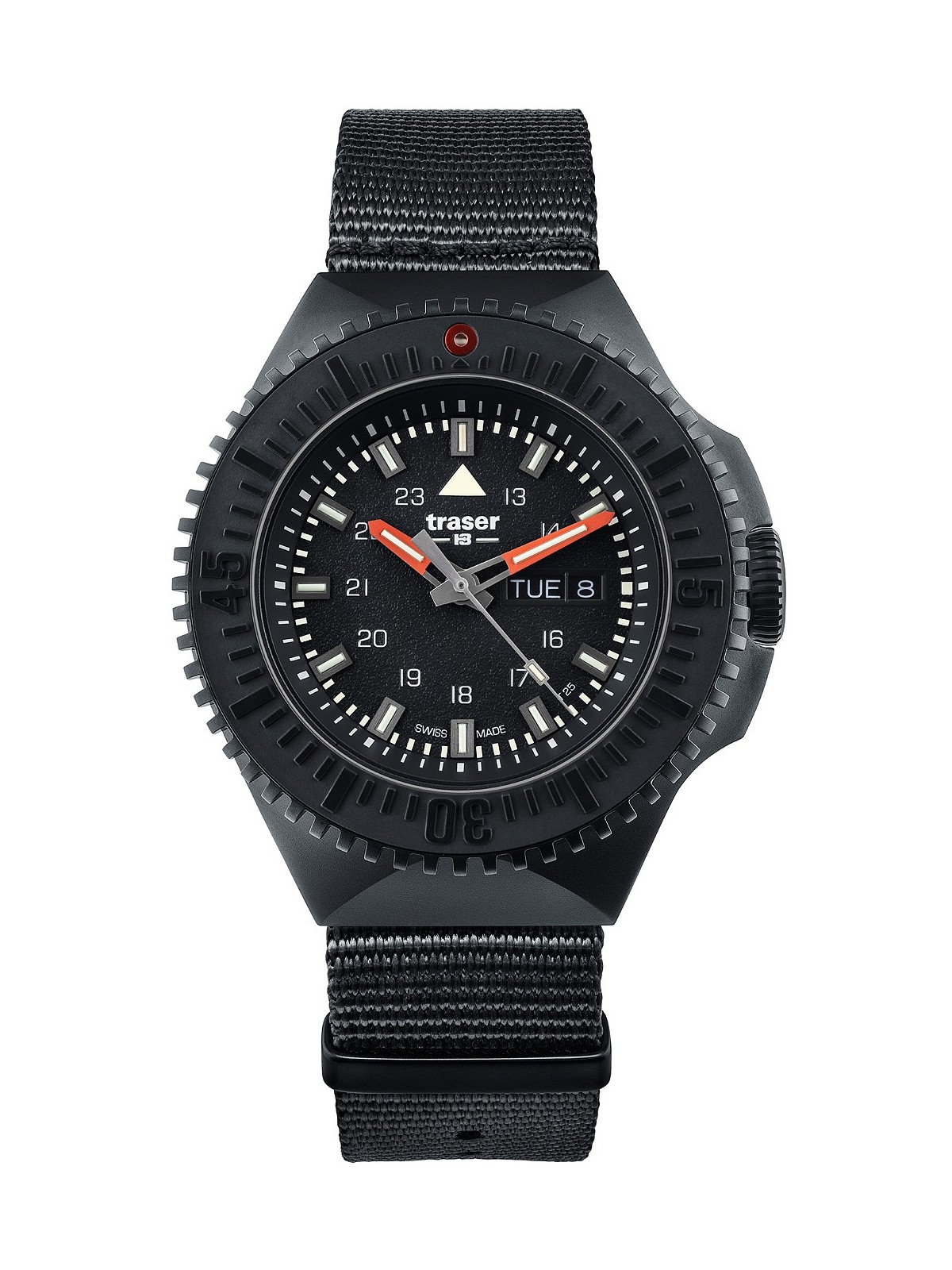 orologio uomo Traser H3 109854 P69 Black-Stealth Black 46mm 20ATM