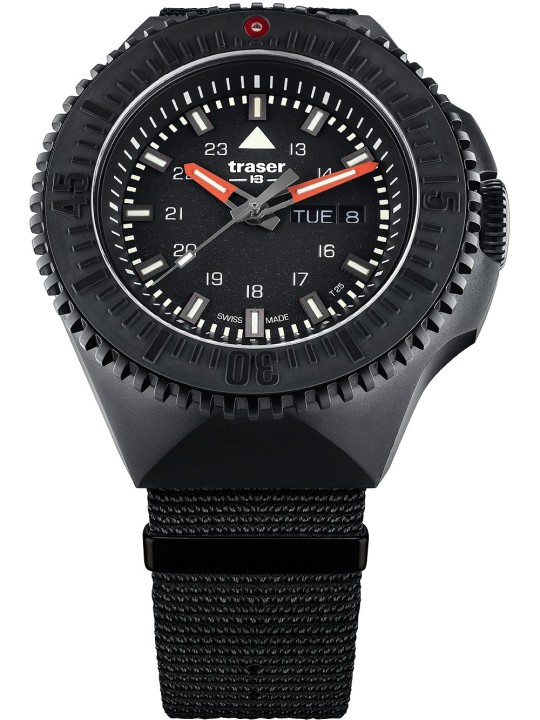 orologio uomo Traser H3 109854 P69 Black-Stealth Black 46mm 20ATM