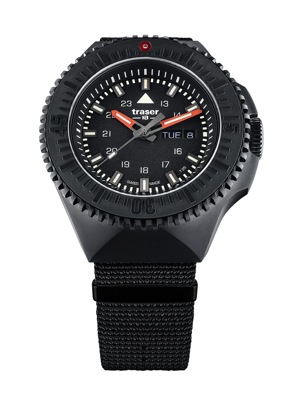 orologio uomo Traser H3 109854 P69 Black-Stealth Black 46mm 20ATM
