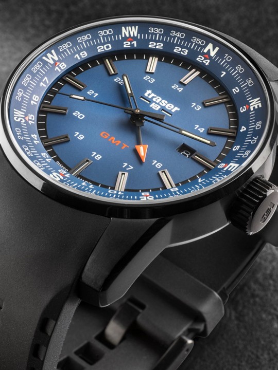 orologio uomo Traser H3 109743 P68 Pathfinder GMT 46mm 10ATM