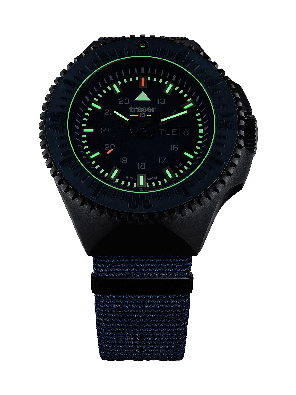 orologio uomo Traser H3 109856 P69 Black-Stealth Blue 46mm 20ATM