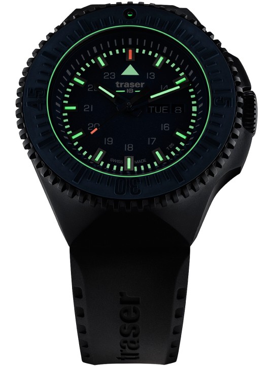 orologio uomo Traser H3 109857 P69 Black-Stealth Blue 46mm 20ATM
