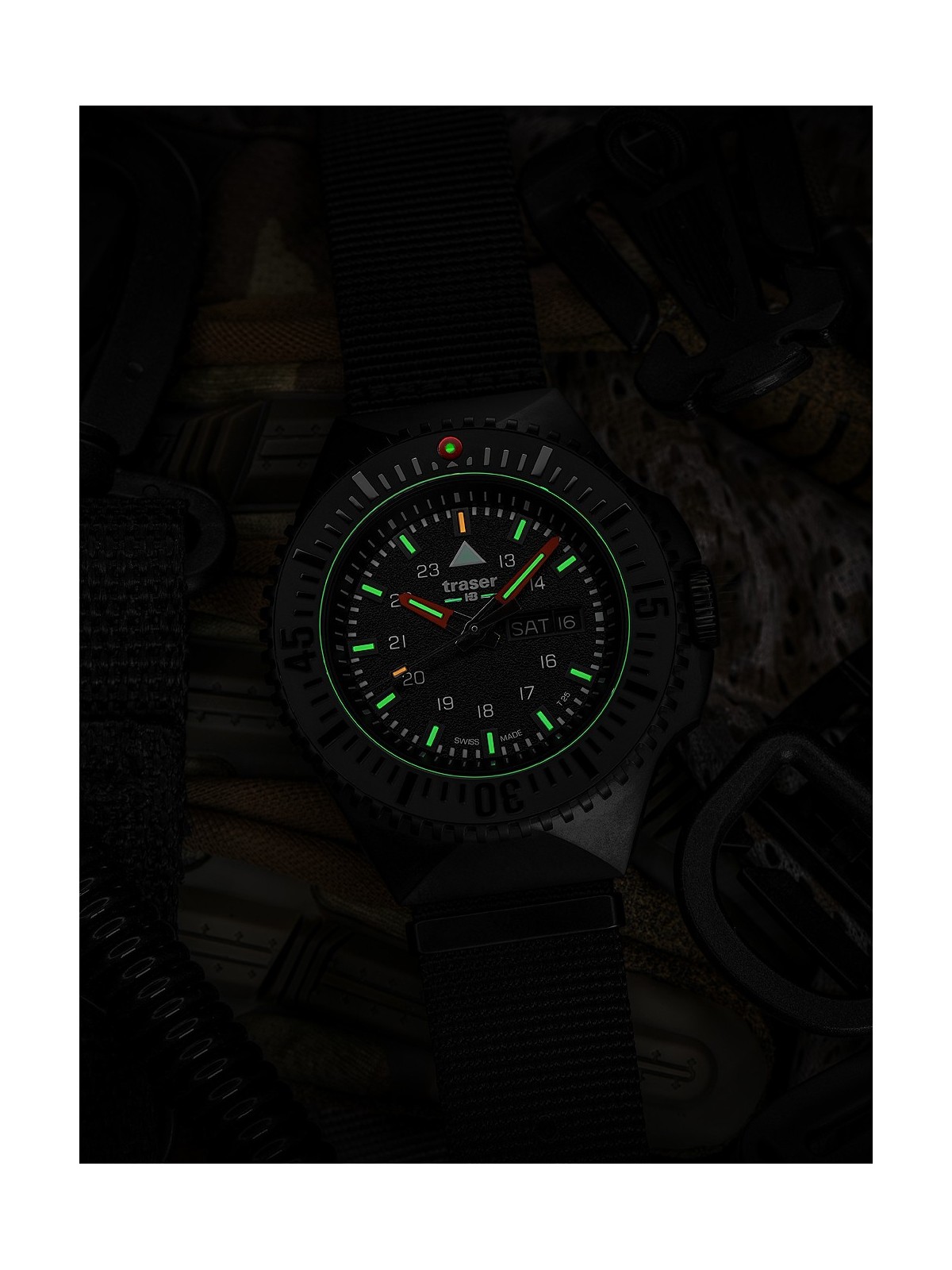 orologio uomo Traser H3 109854 P69 Black-Stealth Black 46mm 20ATM